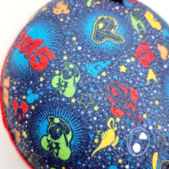 Disney Parks 2015 Youth Size Mickey Ears Hat Red Ears Star Print - Picture 3 of 9